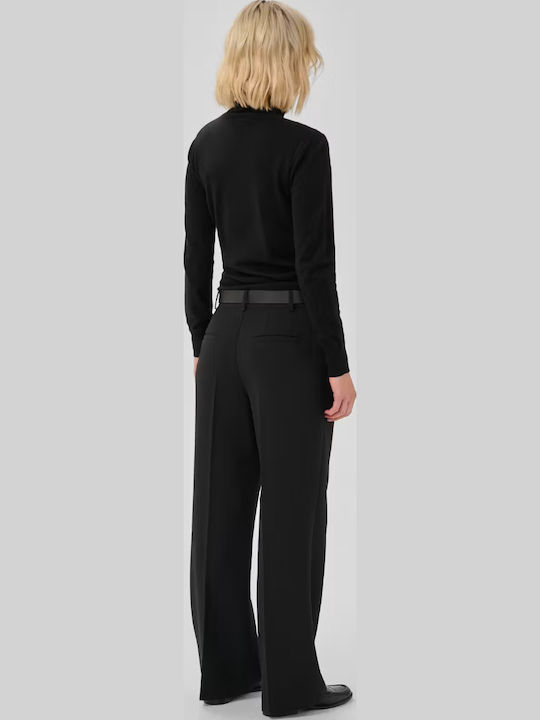 Women's Long Sleeve Turtleneck Sweater Black