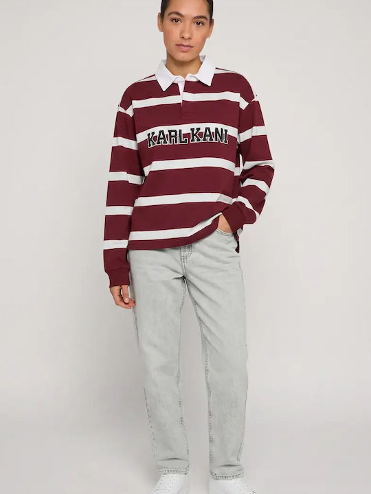 Bluza Damă Bumbac Mânecă Lungă Cu Dungi Multicolor