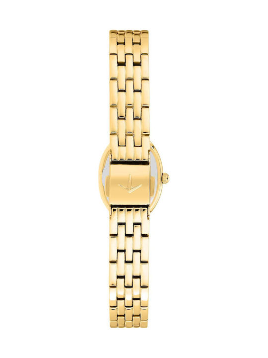 Lucien Rochat Womens Battery Watch With Gold Metal Bracelet