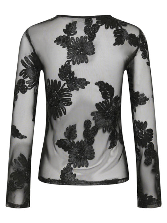 Women's Blouse Long Sleeve Black