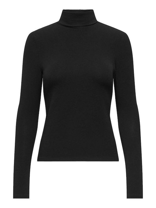 Damenbluse Langärmeliges Rollkragenpullover Graue