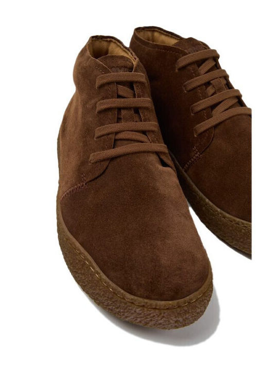 Peu Terreno Wildleder Herrenstiefel Braun