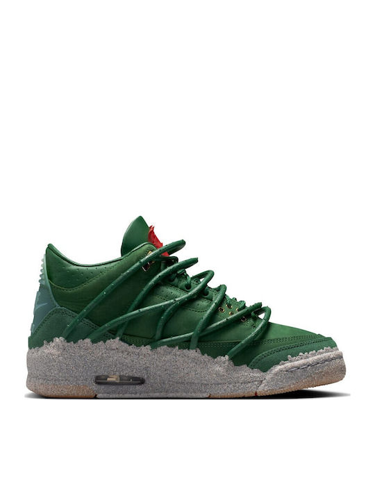 Air  3 Retro Teyana Taylor "Concrete Rose" Дамски Сникърси Fir / Fire Red / Victory Green / Cement Grey / Metallic Gold / Gum Medium Brown