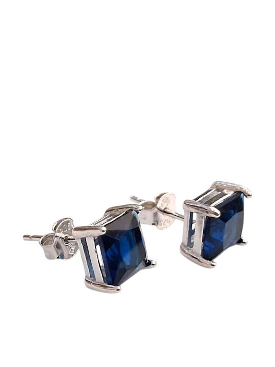 Prince Silvero Ohrringe aus Silber mit blauen Steinen Prince Silvero Ohrringe aus Silber mit blauen Steinen