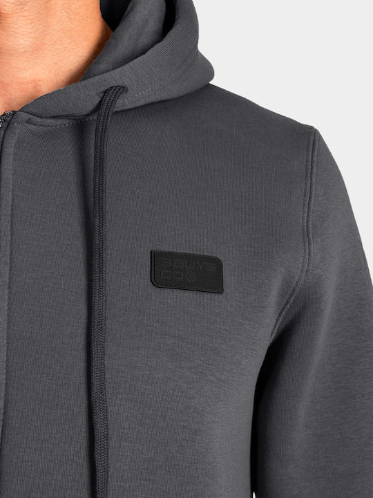 Sweatshirt Für Herren Mit Kapuze Blau Dusty