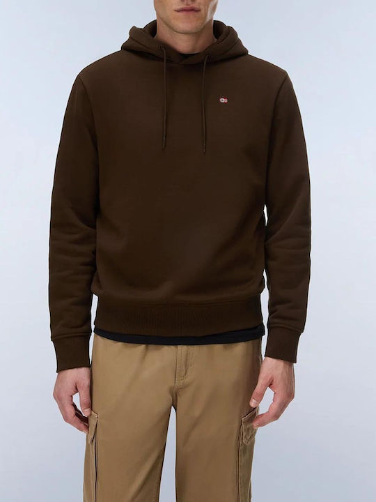 Napapijri Balis Hooded Sweatshirt Dark Brown