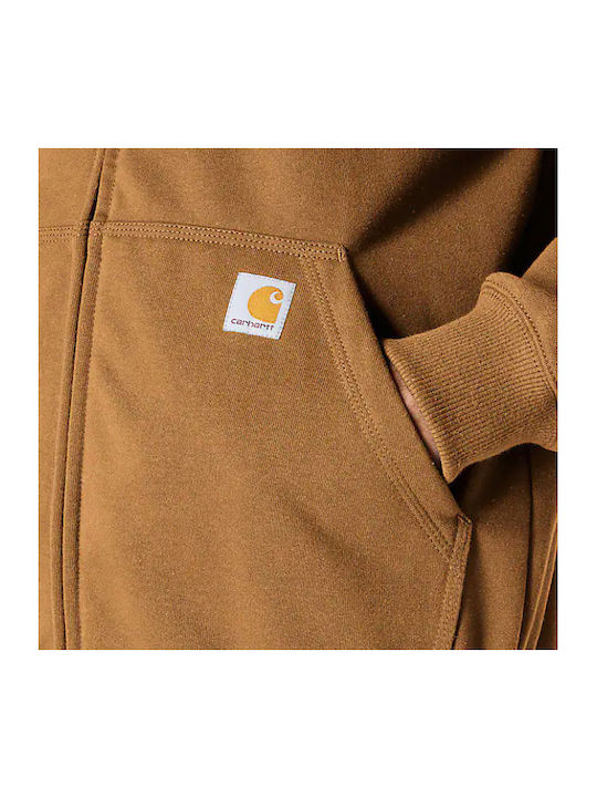 Hooded Cardigan  Brown