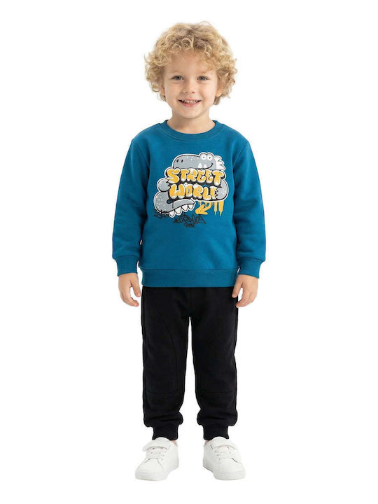 Joyce "street World" Kids Sweatpants Set Petrol Blue