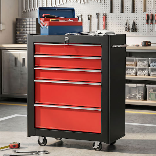 HomCom Metal Tool Chest