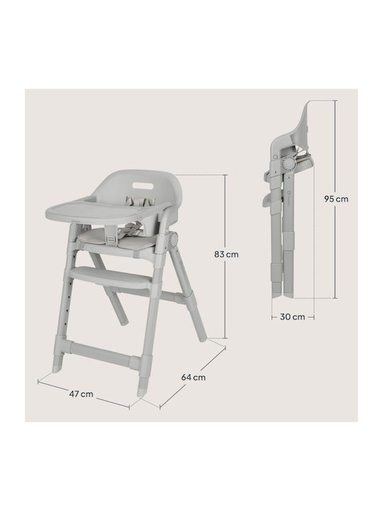 Lionelo Foldable Baby Highchair 3 in 1 with Adjustable Height Beige