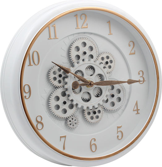 Keskor Keskor Wanduhr Kunststoff Weiß 40x7cm