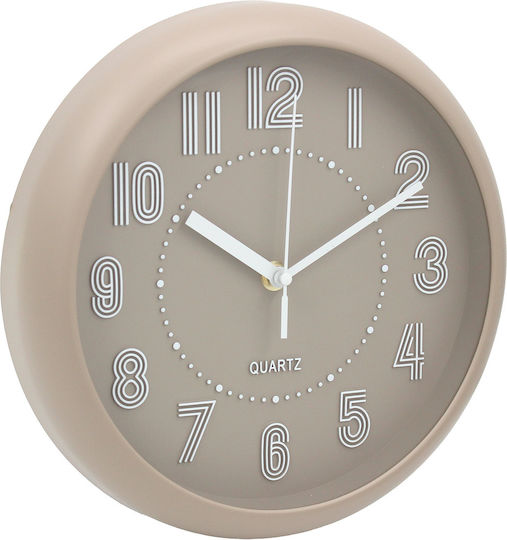 Keskor Keskor Plastic Brown Wall Clock 25x4.5cm