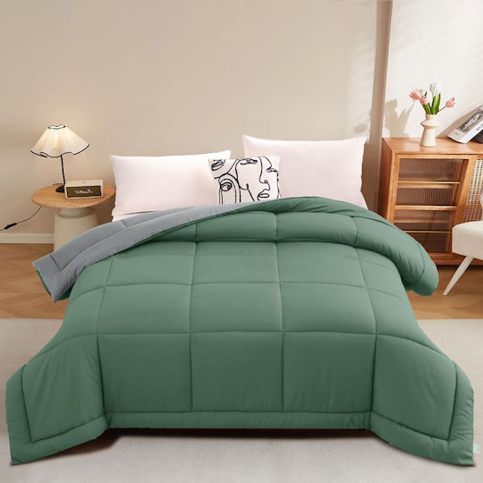 Homeone Super-King 220x240cm Mint-Grau