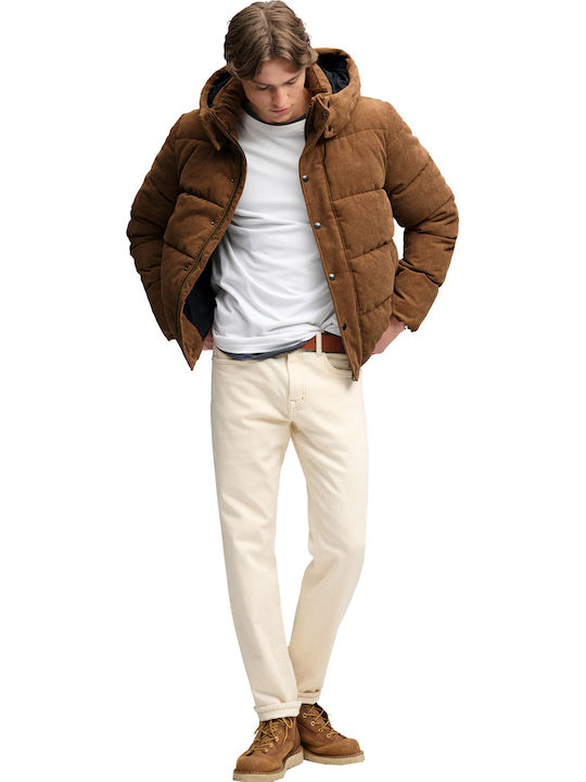 Яке Puffer Тъмнокафяв Тютюнев