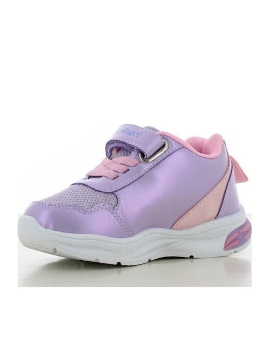 Kinder Sneaker mit Lichtern Flieder