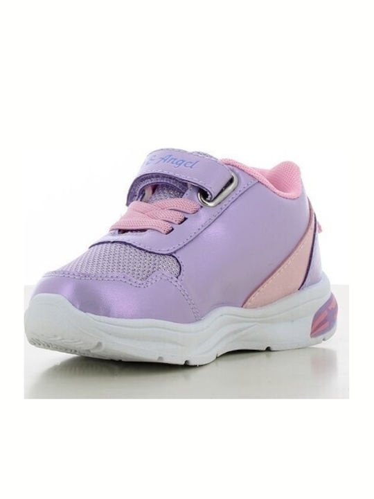 Kinder Sneaker mit Lichtern Flieder