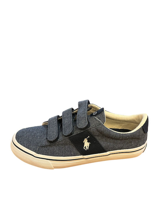 Polo Kids Sneakers with Hoop & Loop Closure Navy Blue