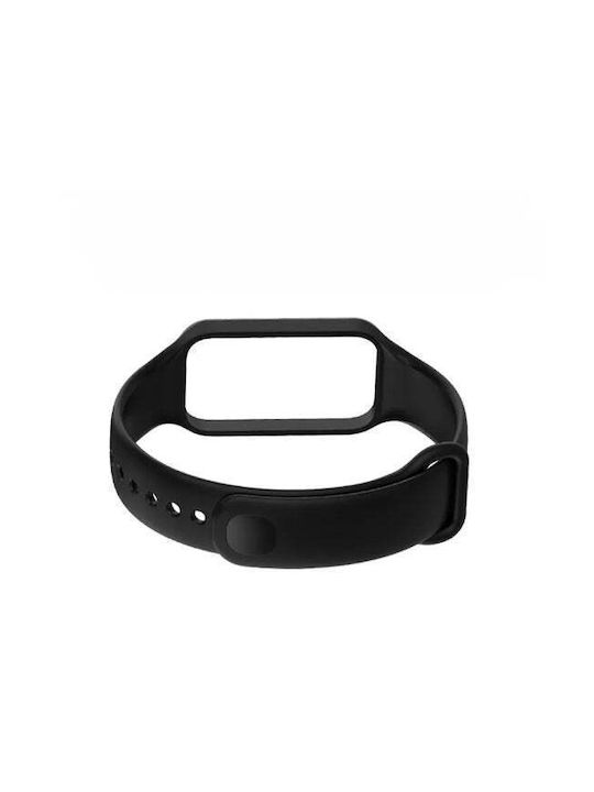 Silicone Watch Strap Xiaomi Band 8 Active Redmi Band 2 Black