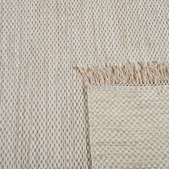 Polcarpet Kilim Σετ Μοντέρνα Χαλιά Κρεβατοκάμαρας Μάλλινα Beige 3τμχ