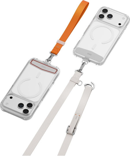 Каишка За Врата За Телефон Uniq Vista Flex 2-в-1 Сиво-Оранжево