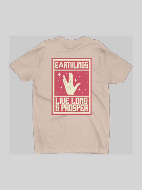 Earthlings Star Trek W T-shirt Бяла