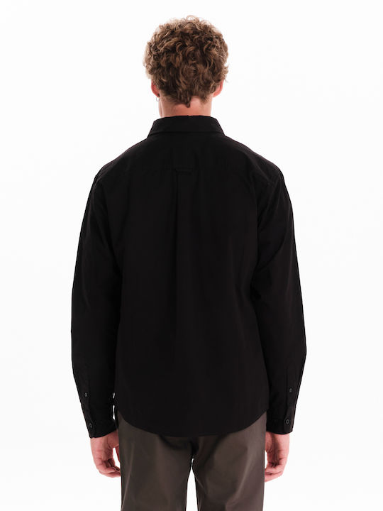 Long Sleeve Shirt in Regular Fit Black