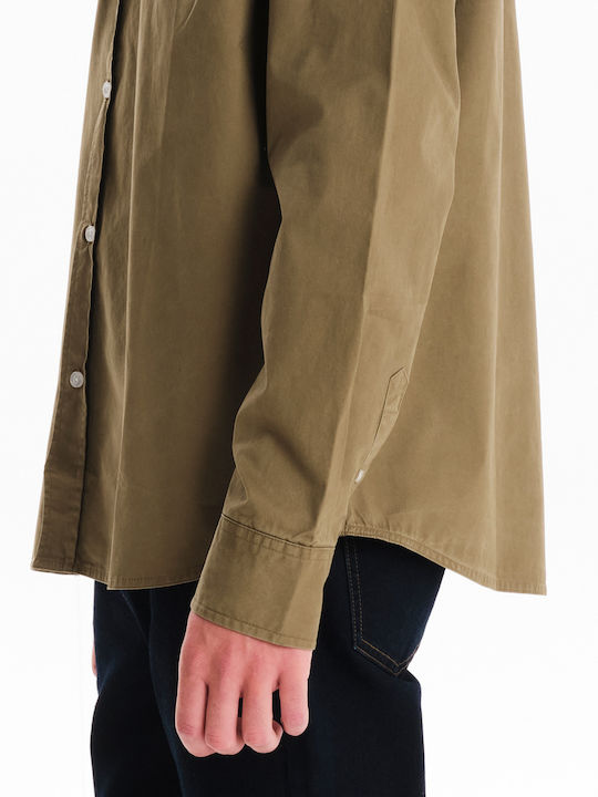 Long Sleeve Shirt in Regular Fit Beige
