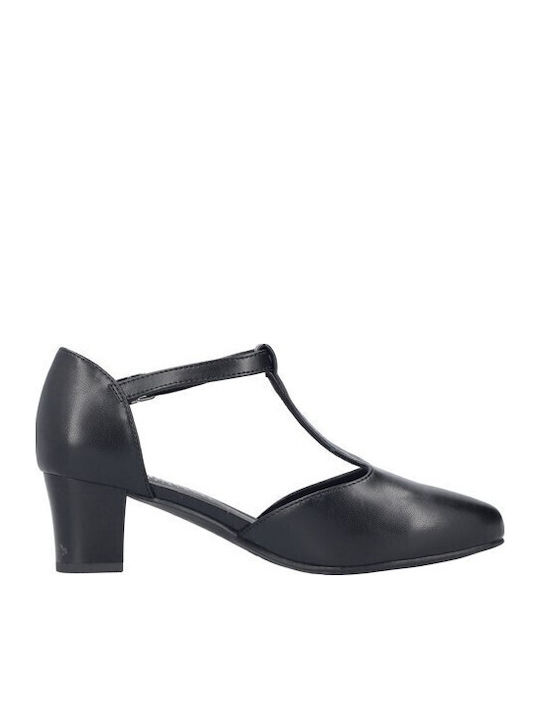 Leder Pumps Schwarz