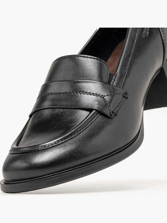 Leather Heels Black