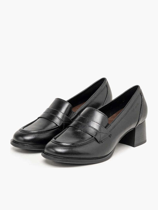 Leather Heels Black