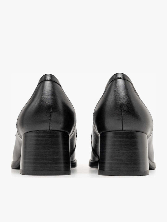 Leather Heels Black