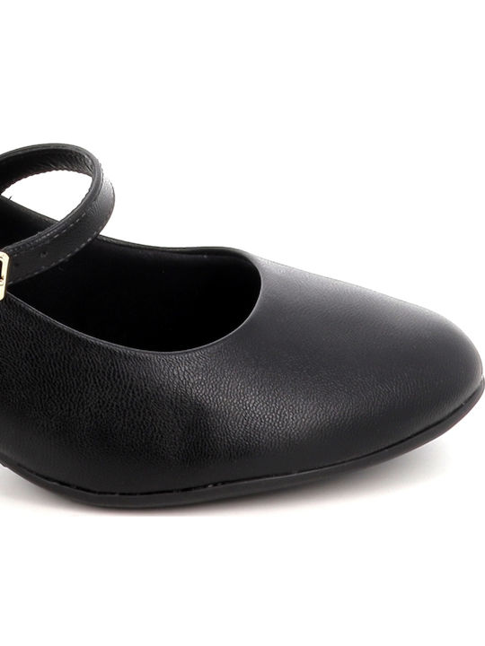 Pumps mit Riemchen Schwarz