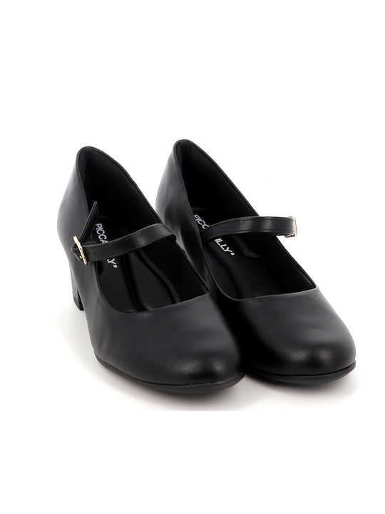 Pumps mit Riemchen Schwarz