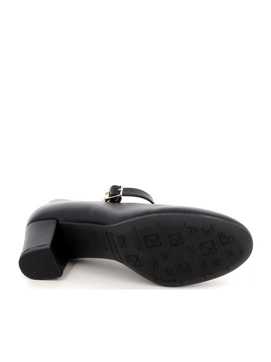 Pumps mit Riemchen Schwarz