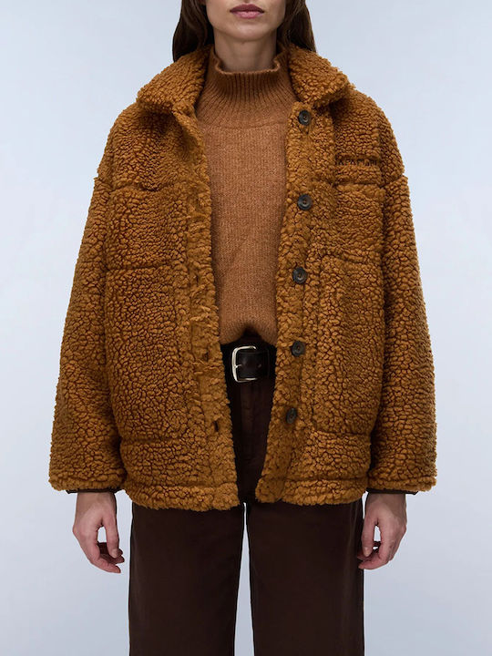 Napapijri Damen Jacken für Winter Braun Napapijri Damen Jacken für Winter Braun