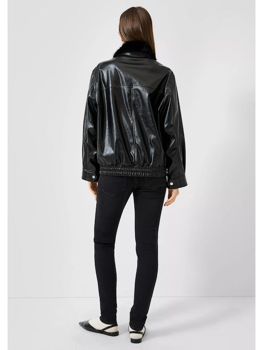 Damen Biker Jacke Braun