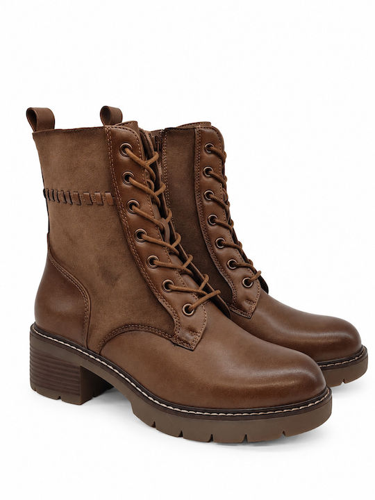 Damen Kampfstiefel Khaki