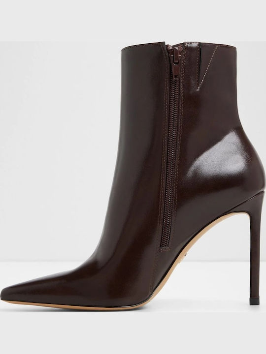 Leder Damen Stiefeletten Astragalou Braun