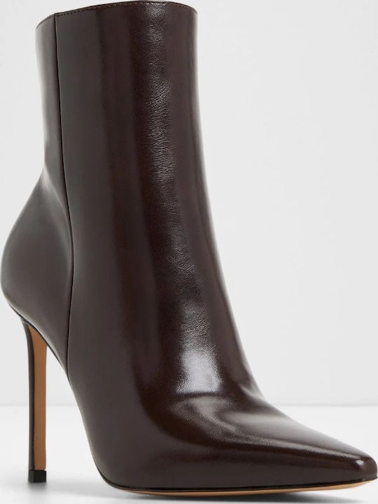 Leder Damen Stiefeletten Astragalou Braun