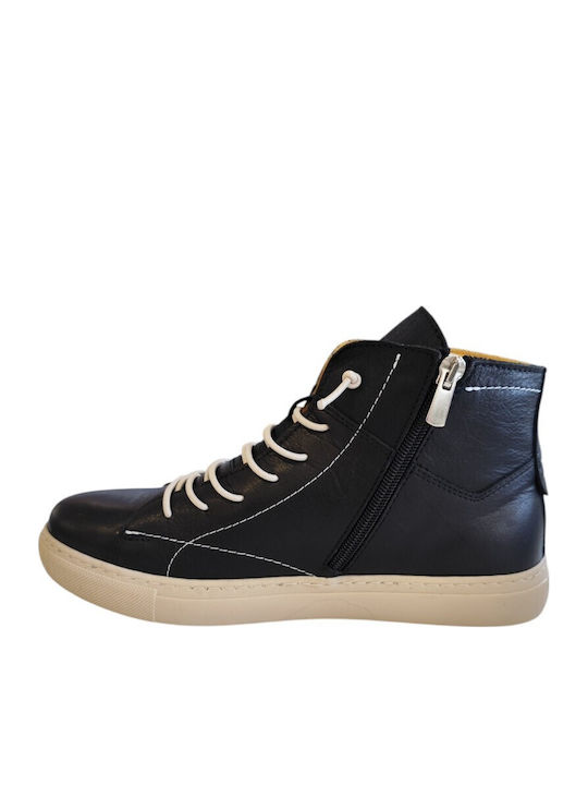 Leather Women's Ankle Boots Black