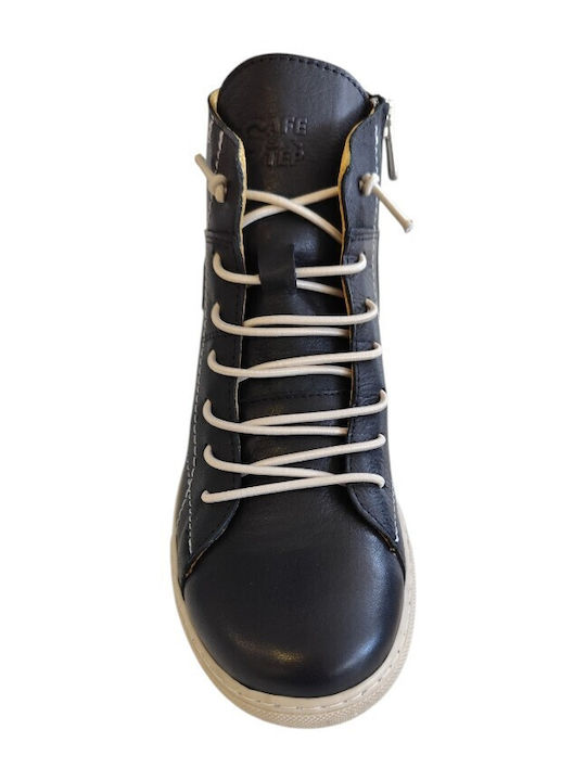 Leather Women's Ankle Boots Black