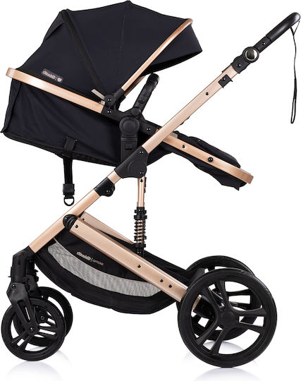 Chipolino Amore Регулируема Бебешка количка 2 в 1 Подходяща за Новородено Черна