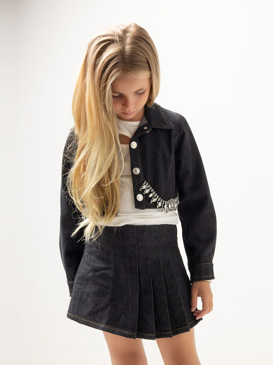 Kids Casual Jacket Short Blue