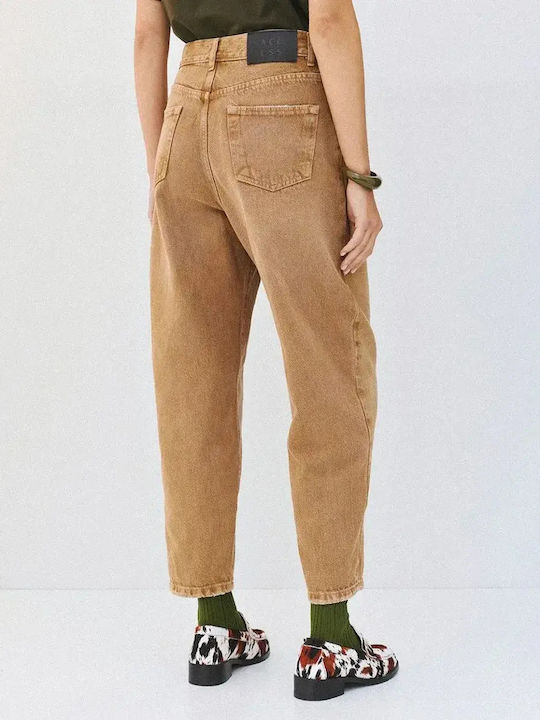 Hochgebirge Damen Jeans Hosen in Braun Passform Carrot