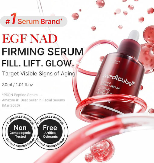 Medicube EGF NAD+ Serum Anti-îmbătrânire Pentru Față Cu Colagen Pentru Tonifiere 30ml