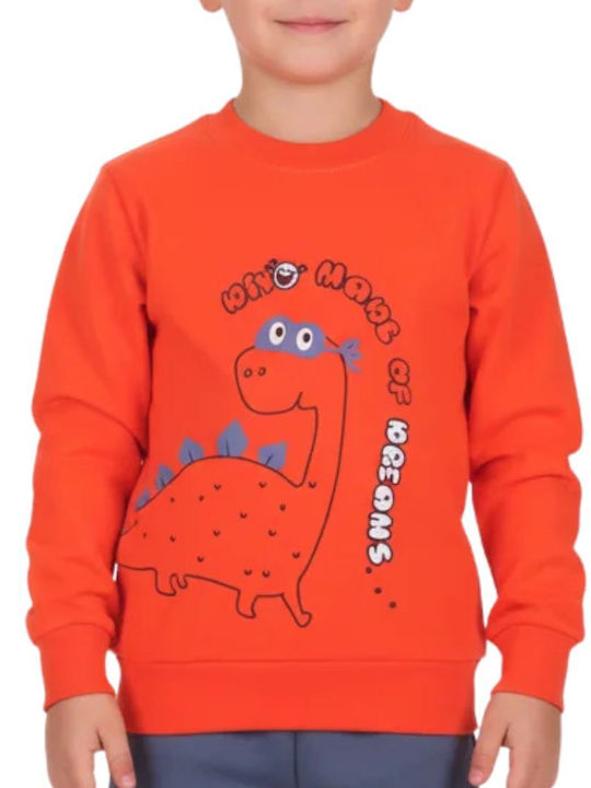 Dreams by Joyce Kinder-Nachtwäsche Winter Orange Dino Dino