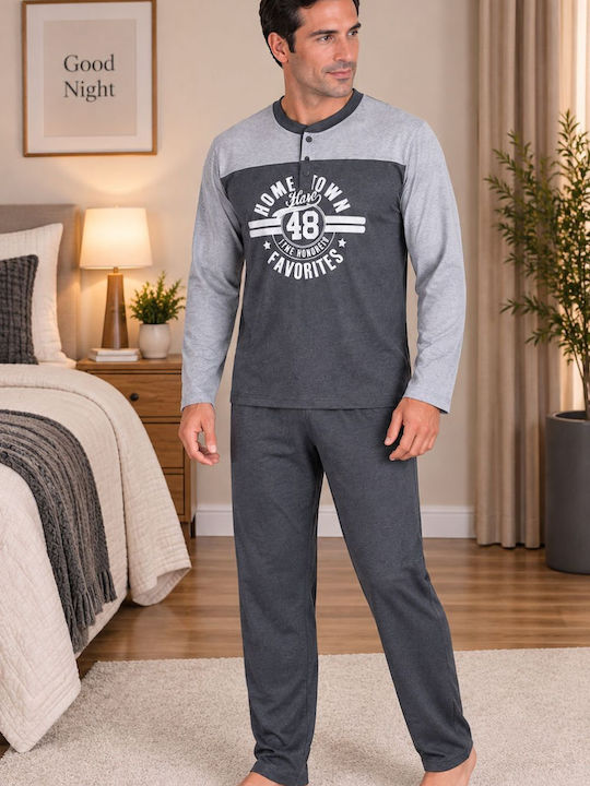 Rimoli Winter Men's Pyjamas Anthracite