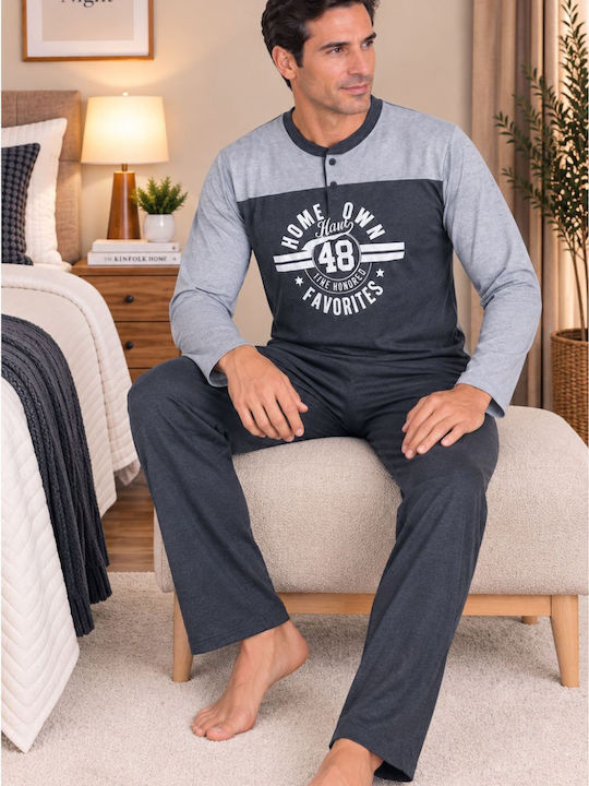 Rimoli Winter Men's Pyjamas Anthracite
