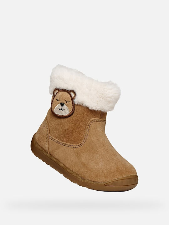 B Macchia Suede Детски боти с цип тауп