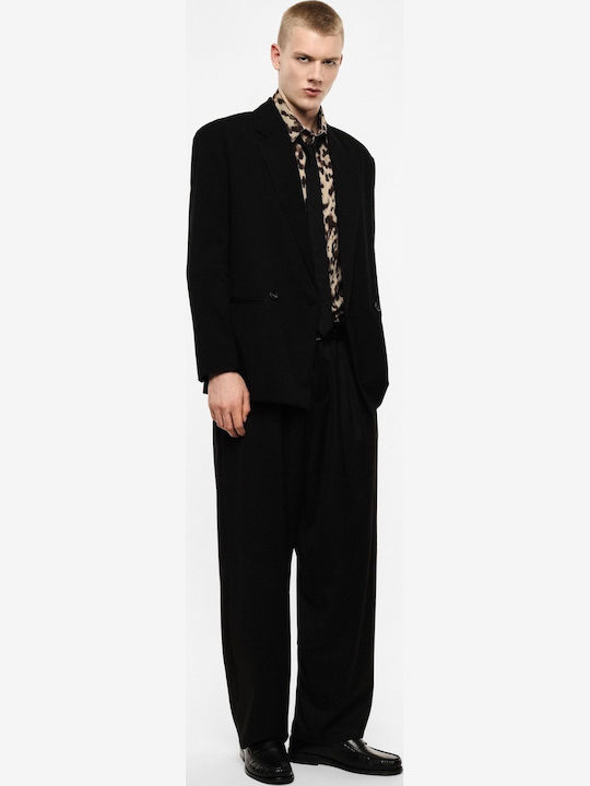 Men's Baggy Black Trousers